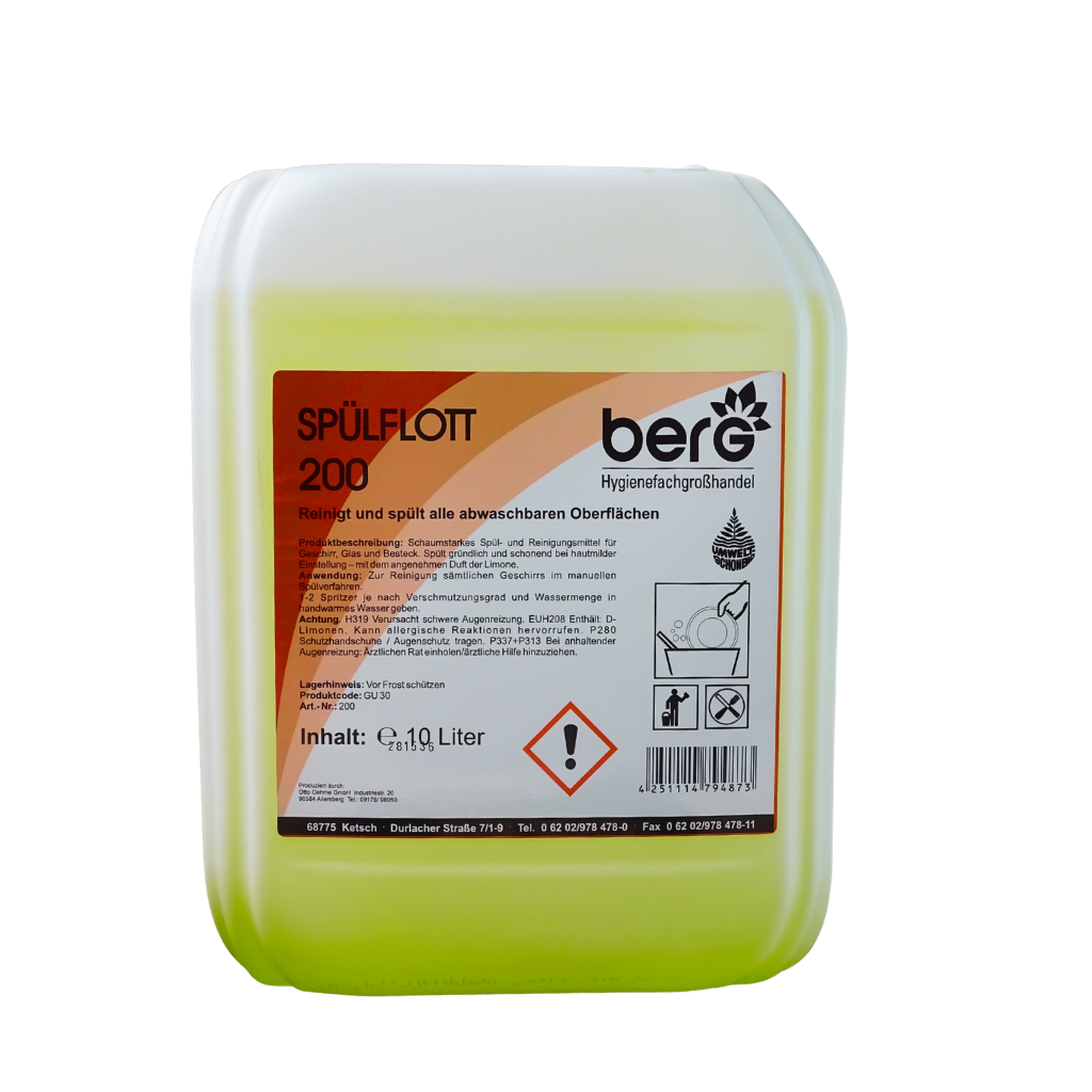 Berg Spülmittel Spülflott, 10L Kanister