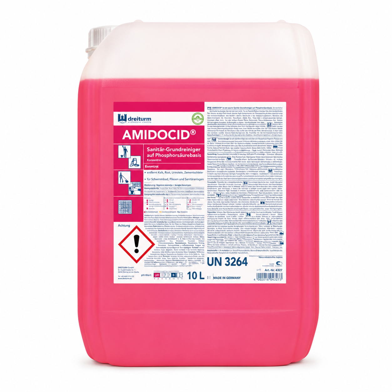 Dreiturm AMIDOCID® Sanitär-Kraftreiniger-Konzentrat 10 L Kanister