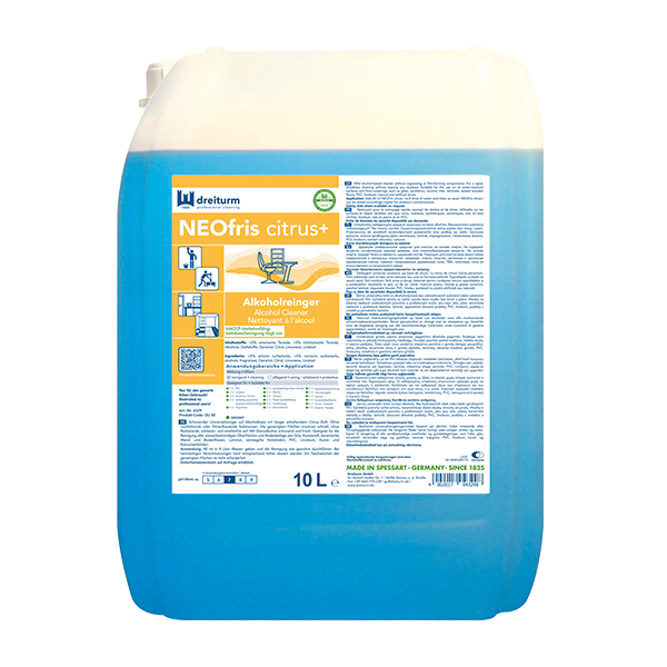 Dreiturm NEOfris citrus+ Alkoholreiniger, 10L Kanister