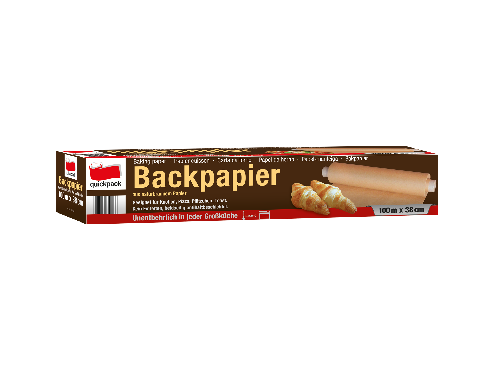 quickpack Backpapier Box, 38cmx100m