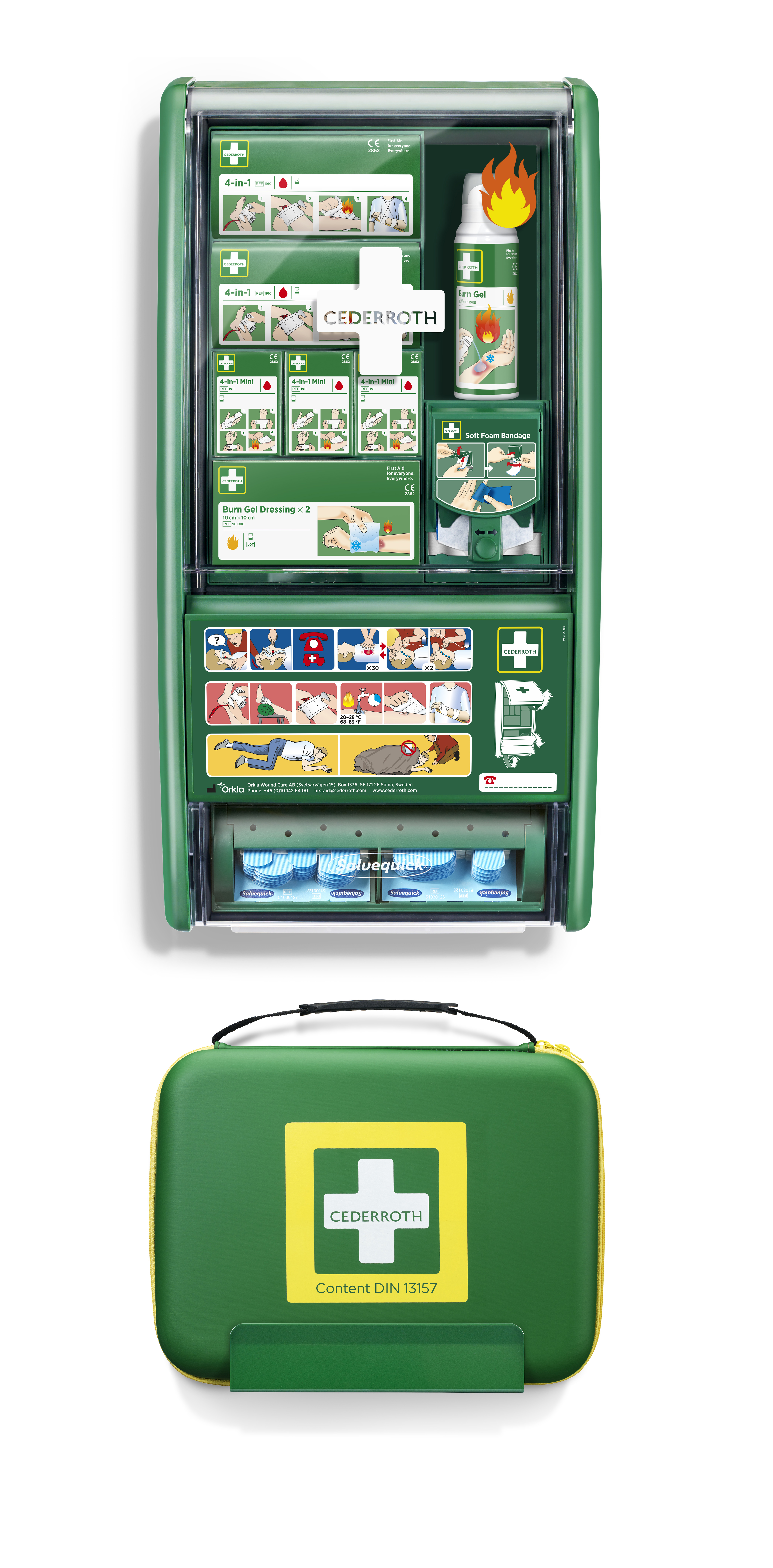 Cederroth First Aid & Burn Station SET DIN 13157
