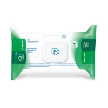Desinfektionstücher DESCOSEPT SENSITIVE WIPES, 20 x 22 cm, 60 Tücher