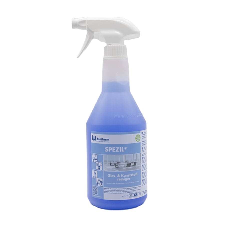 Dreiturm SPEZIL® Glas- und Kunststoffreiniger, 6 x 750 ml Sprühflasche