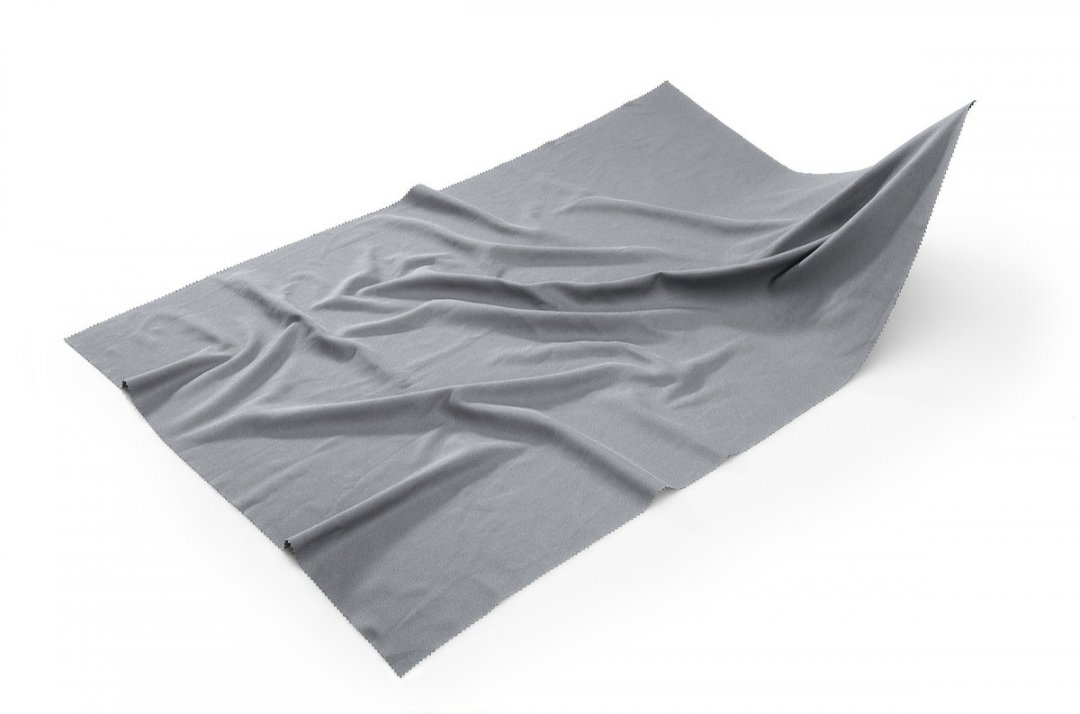 MEGA Clean Professional Mikrofaser Gläsertuch 50 x 70 cm Grau